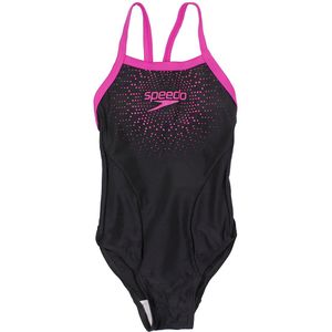 Speedo Zwempak - UV50+ - Zwart m. Roze - Speedo - 6 jaar (116) - Badmode