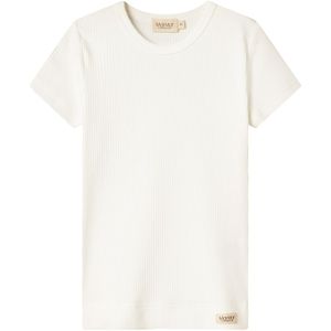MarMar T-Shirt - Rib - Modaal - Noos - Zacht White - MarMar - 1 jaar (80) - T-Shirts