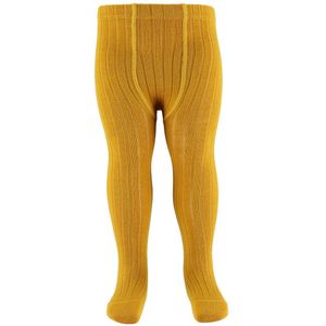 Condor Panty's - Wol/Acryl - Okergeel - Condor - 9-10 jaar (134-140) - Panty's