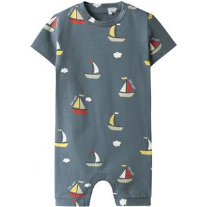 Name It Zomerromper - NbmVroels - Blue Mirage/Boats - Name It - 50 - Zomer Rompers