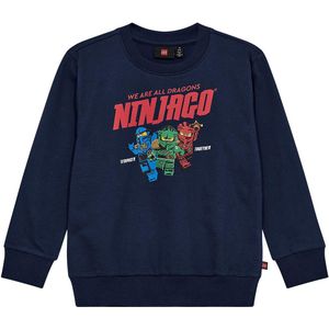LEGO® Wear Ninjago Sweatshirt - LwSaku - Donkerblauw - LEGO® Wear - 4 jaar (104) - Sweatshirt