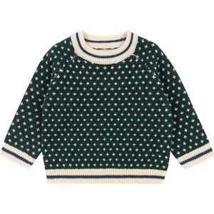 Konges Sløjd Blouse - Wol - Gebreid - Billi - Groen - Konges Sløjd - 74 - Shirts