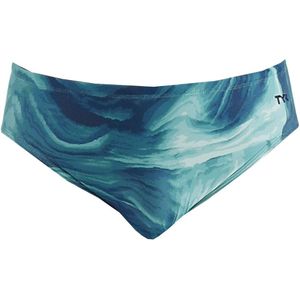 TYR Zwemslips - UV50+ - Mezio-racer - Teal/Multi - TYR - 10 jaar (140) - Badmode