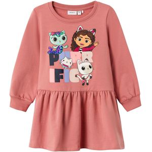 Name It Sweatjurk - NmfDidi Gabby - Ash Rose m. Glitter - Name It - 1½ jaar (86) - Jurk