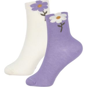 Minymo Sokken - 2-pack - 3D-effect - Purple Haze - Minymo - 15/18 - Sokken