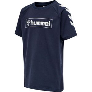 Hummel T-Shirt - hmlBOX - Navy - Hummel - 4 jaar (104) - T-Shirts