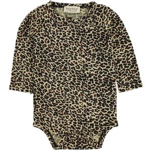 MarMar Romper - l/s - Bruin Luipaardprint - MarMar - 3 jaar (98) - Romper L/S