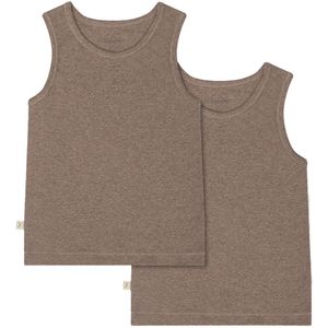 That's Mine Onderhemden - 2-pack - Rib - Cuno - Brown Melange - Thats Mine - 2 jaar (92) - Onderhemd