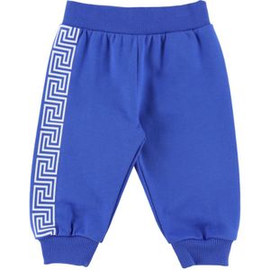 Versace Joggingbroek - Blauw/Wit m. Print - Versace - 12-18 mnd - Joggingbroek