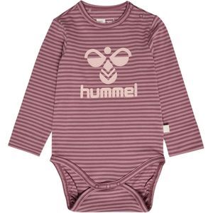 Hummel Romper l/s - hmlMulle - Rose Brown - Hummel - 1 jaar (80) - Romper L/S