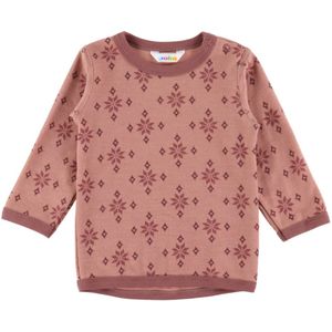 Joha Blouse - Wol/Katoen - Rose m. Sneeuwvlokken - Joha - 60 - Shirts