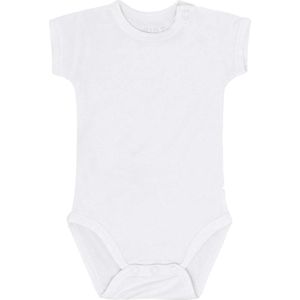 Hust and Claire Romper s/s - Bamboe - Boog - Wit - Hust and Claire - 50 - Romper S/S