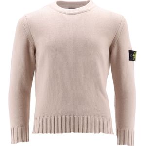 Stone Island Blouse - Gebreid - Natural Beige - Stone Island - 10 jaar (140) - Shirts