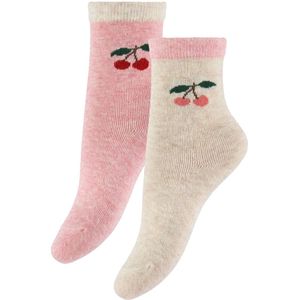Konges Sløjd Sokken - 2-pack - Cherry - Konges Sløjd - 17/18 - Sokken