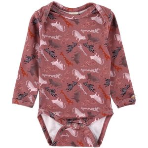 Smallstuff Romper l/s - Safari - Framboos - Smallstuff - 56 - Romper L/S
