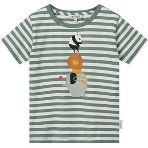Liewood T-Shirt - Apia - Circus/Stripe Pepermunt - Liewood - 3 jaar (98) - T-Shirts