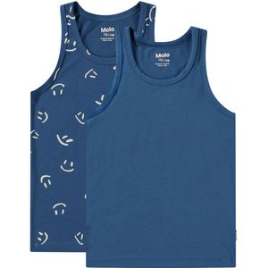 Molo Onderhemden - Jayden - 2-pack - Happy Beste - Molo - 9-10 jaar (134-140) - Onderhemd