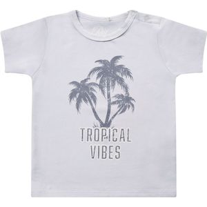 Petit by Sofie Schnoor T-Shirt - Julius - Lichtblauw m. Handpalm - Sofie Schnoor - 68 - T-Shirts