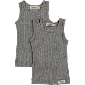 MarMar Onderhemden - 2-pack - Grijs Gevlekt - MarMar - 68 - Onderhemd