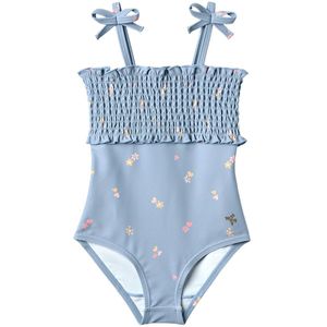 Wheat Zwempak - Selma - UV40+ - Ochtend Sky Hearts - Wheat - 5 jaar (110) - Badmode