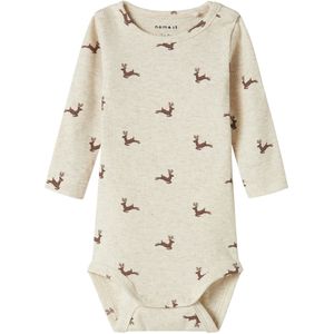 Name It - NbnRoko - Romper L/S - Peyote Melange