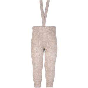 Condor Leggings m. Bretellen - Wol/Acryl - Beige - Condor - 6-12 mnd - Leggings - Wol