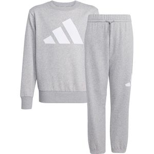 adidas Performance Sweatset - Mgreyh/White m. Logo - adidas Performance - 8 jaar (128) - Joggingpakken