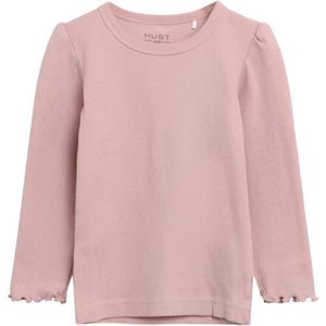 Hust and Claire Blouse - Andia - Rib - Dusty Rose - Hust and Claire - 1 jaar (80) - Shirts