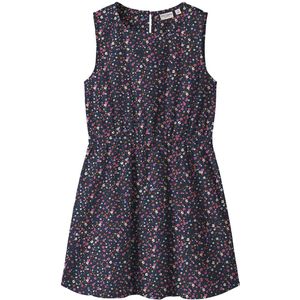 Name It Jurk - NkfVinaya - Navy Blazer/Kleur Flower - Name It - 12 jaar (152) - Jurk