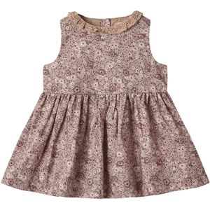 Wheat Jurk - Elma - Rose Shadow Bloemen - Wheat - 74 - Jurk