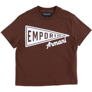 Emporio Armani T-Shirt - Witlofkoffie/Wit - Emporio Armani - 10 jaar (140) - T-Shirts