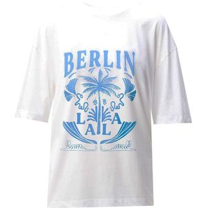 Lala Berlin T-Shirt - Celia - Lala Palm White - Lala Berlin - S - Small - T-Shirts