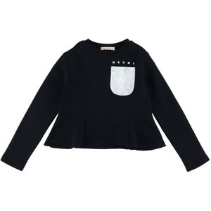 Marni Sweatshirt - Bijgesneden - Zwart m. Zilver - Marni - 10 jaar (140) - Sweatshirt