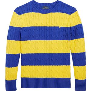Polo Ralph Lauren Blouse - Gebreid - Blauw/Geel - Polo Ralph Lauren - 8 jaar (128) - Shirts