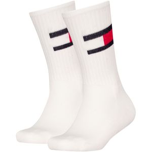 Tommy Hilfiger Sokken - Rib - 2-pack - Wit - Tommy Hilfiger - 31/34 - Sokken