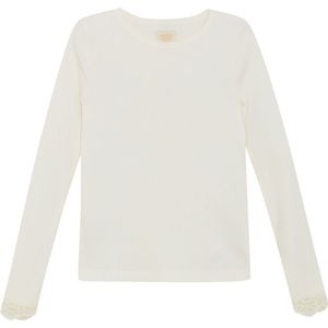 Creamie Blouse - Rib - Modaal/Katoen - Cloud - Creamie - 6 jaar (116) - Shirts
