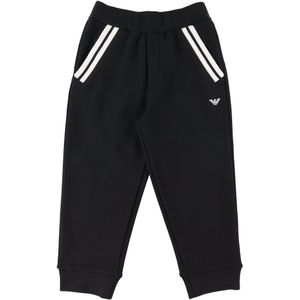 Emporio Armani Broek - Zwart m. Wit - Emporio Armani - 10 jaar (140) - Broeken - Katoen