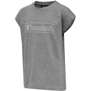 Hummel T-Shirt - HmlBoxline - Grijs - Hummel - 4 jaar (104) - T-Shirts