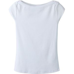 LMTD T-Shirt - Rib - NlfEnvo - Bright White - LMTD - 9-10 jaar (134-140) - T-Shirts