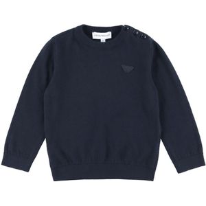 Emporio Armani Blouse - Katoen/Wol - Navy - Emporio Armani - 24 mnd - Shirts