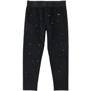 Dolce & Gabbana Leggings - Light Therapie - Zwart m. Strass - Dolce & Gabbana - 4 jaar (104) - Leggings