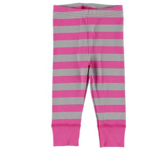 Katvig Leggings - Roze/Grijs Gestreept - Katvig - 68 - Leggings