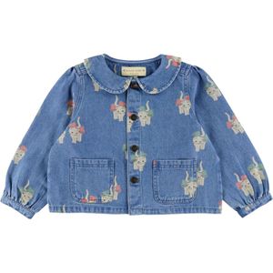 Konges Sløjd Spijkerjas - Maden - Bow Kitty Denim - Konges Sløjd - 1½ jaar (86) - Spijkerjas