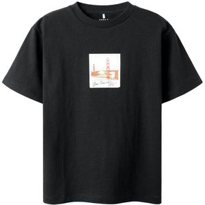 Name It T-Shirt - NkmFfrode - Zwart - Name It - 6 jaar (116) - T-Shirts