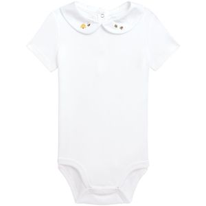 Polo Ralph Lauren Romper s/s - Baby Collectie - Wit m. Bijen - Polo Ralph Lauren - 74 - Romper S/S