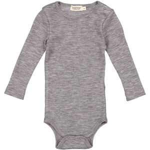 MarMar Romper l/s - Wol - Bense - Grey Melange - MarMar - 56 - Romper L/S