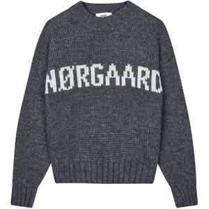 Mads Nørgaard Blouse - Gebreid - Crash Tilonina - Houtskoolmelan - Mads Nørgaard - 10 jaar (140) - Shirts