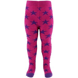 Fuzzies Panty's - Roze m. Paars sterren - Fuzzies - 50/56 - Panty's