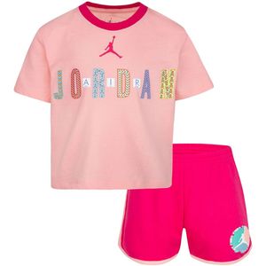 Jordan Sweatshorts/T-Shirt - Meisjes Bff - Rush Roze m. Print - Jordan - 4-5 jaar (104-110) - Shorts