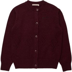 Marni Cardigan - Nylon/Wol - Berry Jam - Marni - 10 jaar (140) - Cardigan